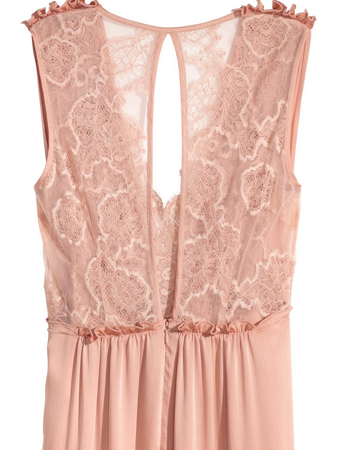 Платье миди H&M модель 6212508dlog_Бежевый Фото