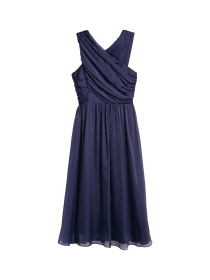 Платье миди H&M модель 6237457sm_Темно-синий Фото