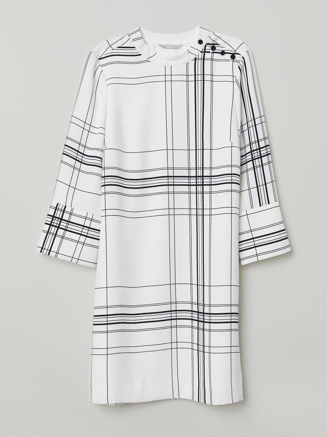 Сукня міні H&M модель 6257738RP2_белый в клетку Фото