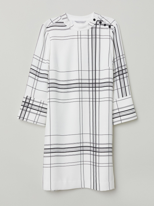 Сукня міні H&M модель 6257738RP2_белый в клетку Фото