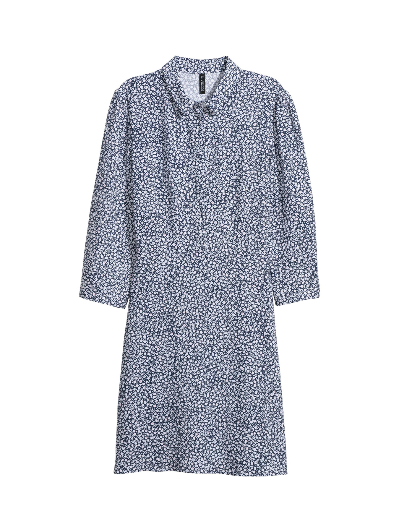 Платье миди H&M модель 6265937abr_Темно-синий Фото