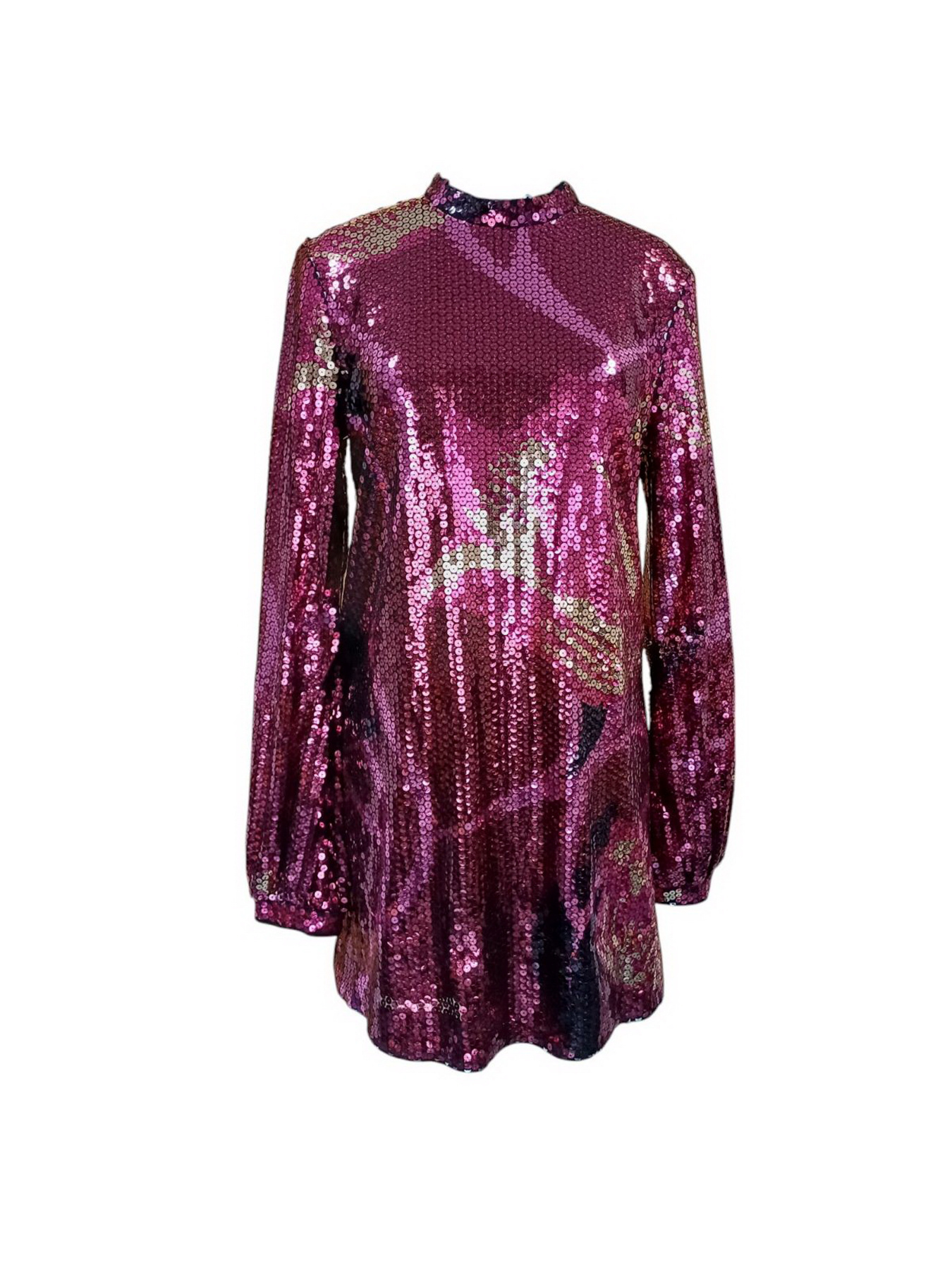 Платье мини H&M модель 6282022abr_Малиновый Фото