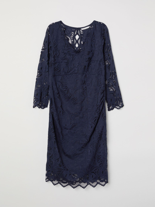 Платье мини H&M модель 6370737dlog_Темно-синий Фото