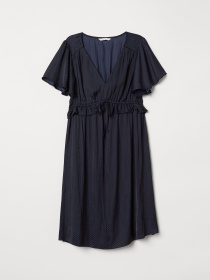 Платье мини H&M модель 6404188log_Темно-синий Фото