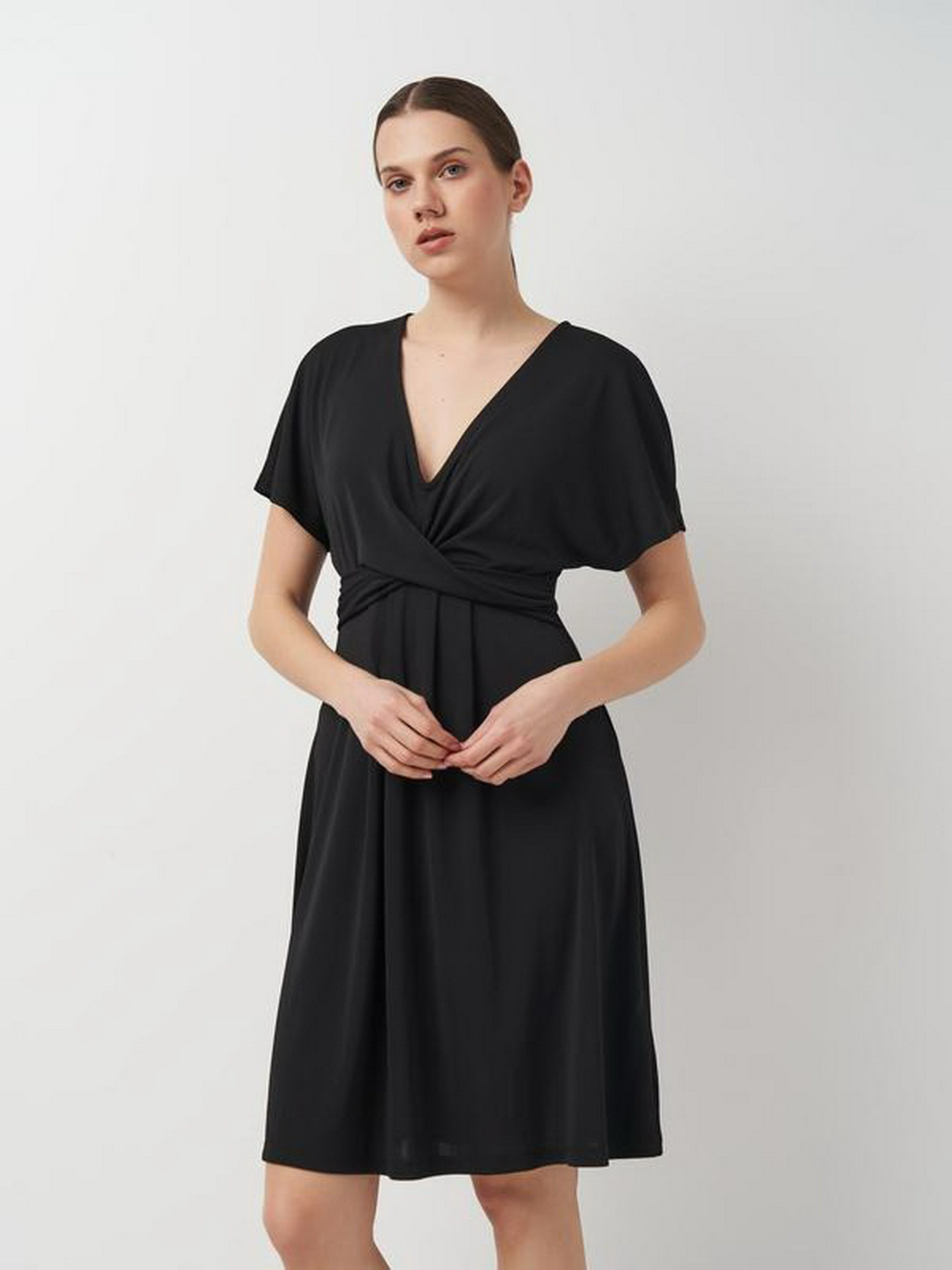 Платье мини H&M модель 6429607abr_Черный Фото