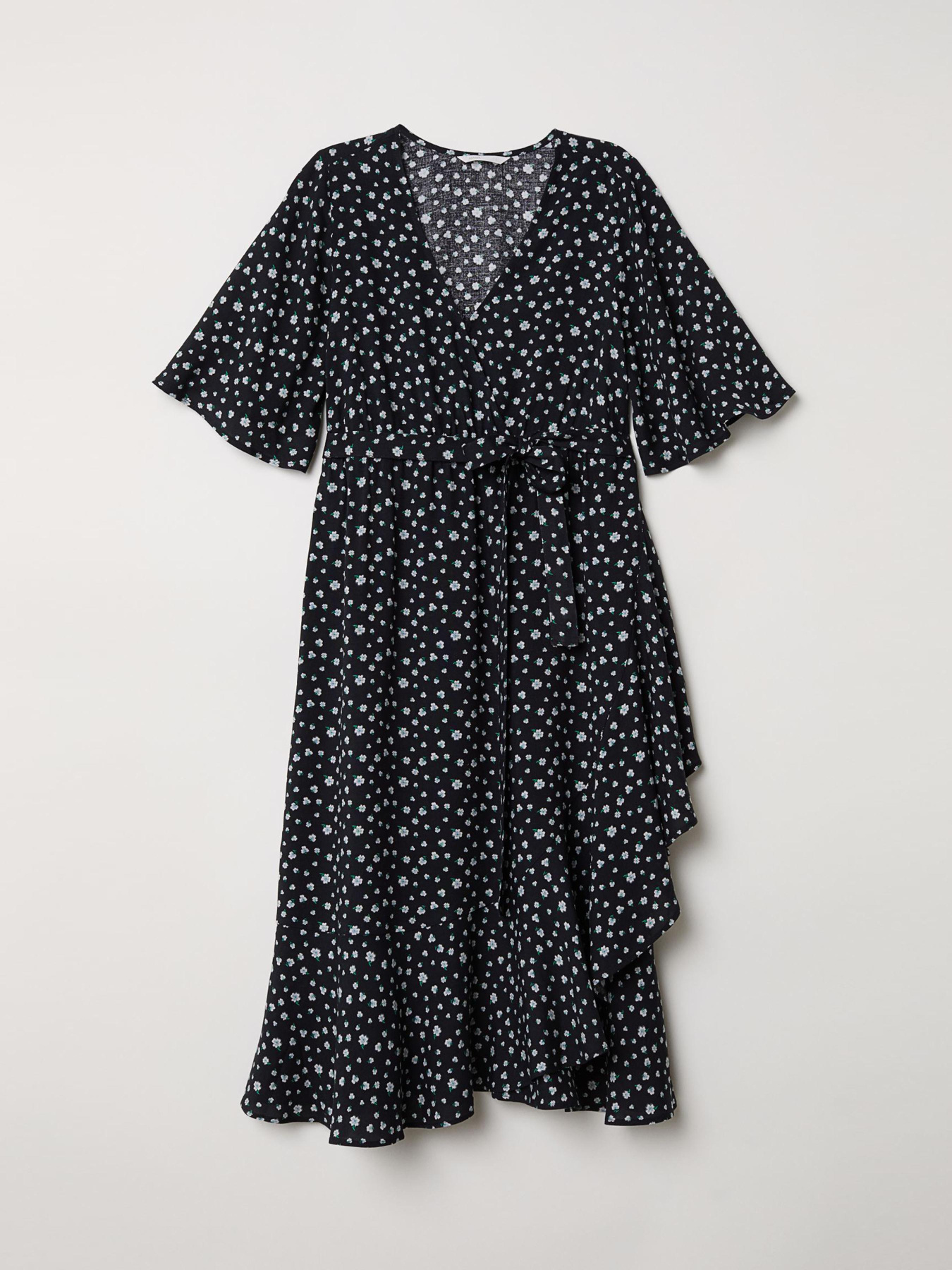 Платье мини H&M модель 6492747log_Черный Фото