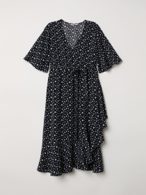 Платье мини H&M модель 6492747log_Черный Фото