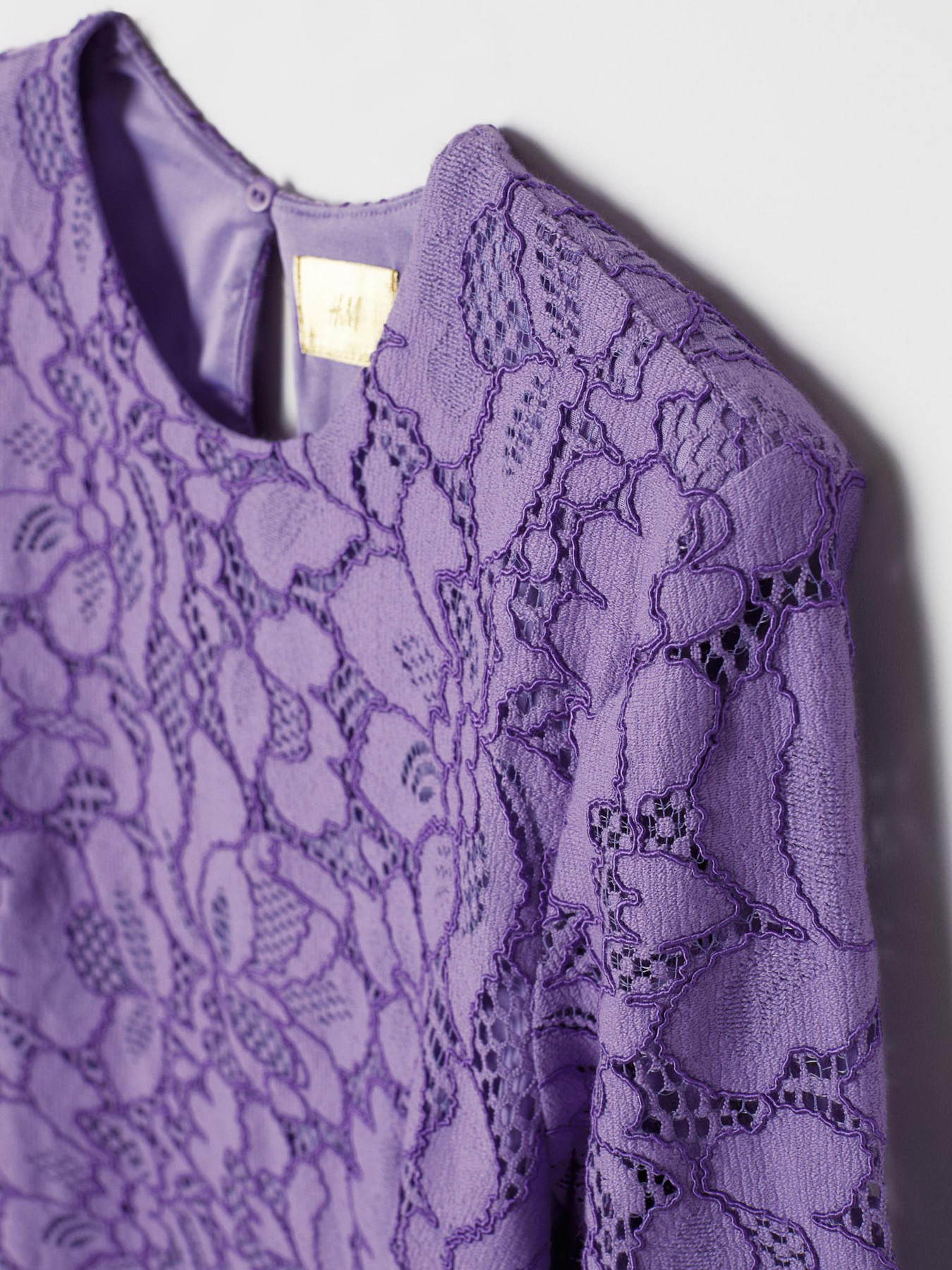 Платье мини H&M модель 6577317bar_Лавандовый Фото