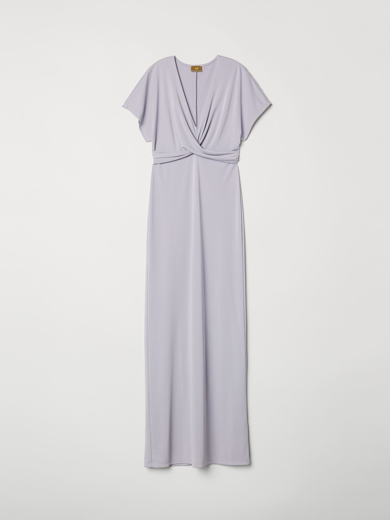 Платье макси H&M модель 6582878bar_Светло-серый Фото