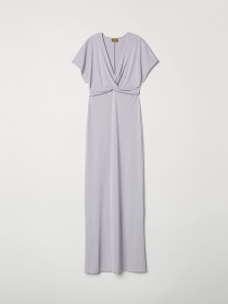 Платье макси H&M модель 6582878bar_Светло-серый Платье макси H&M модель 6582878bar_Светло-серый Фото