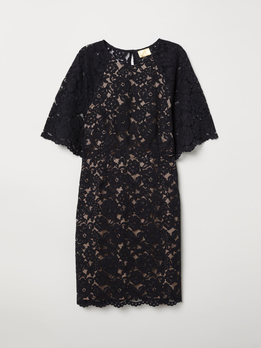 Платье мини H&M модель 6592048bar_Черный Фото