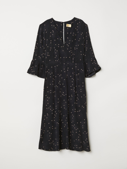 Платье миди H&M модель 6618118log_Черный Фото