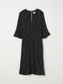 Платье миди H&M модель 6618118log_Черный Фото