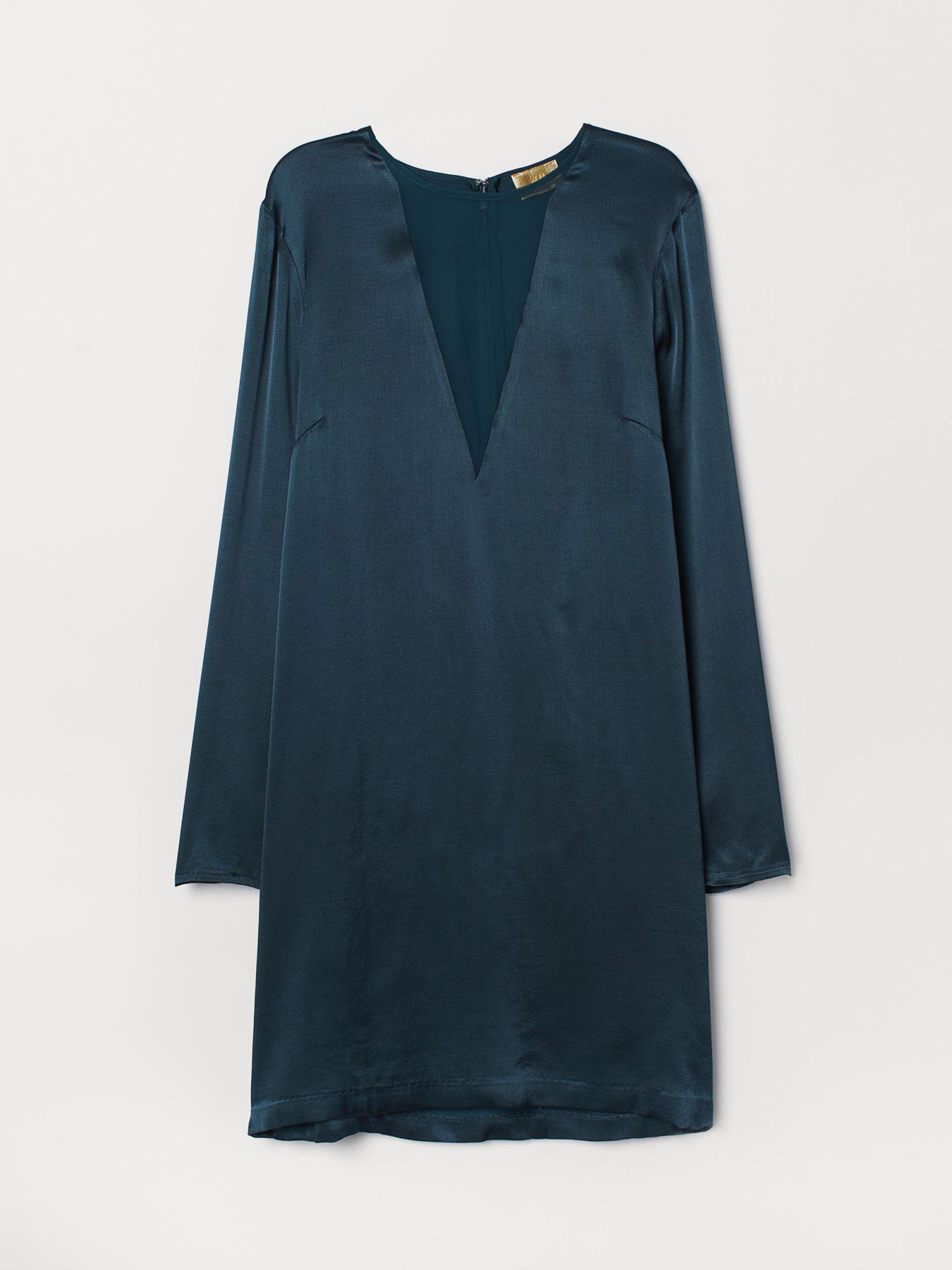 Платье мини H&M модель 6618158abr_Изумрудный Фото