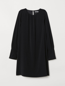 Платье мини H&M модель 6635678dlog_Черный Фото