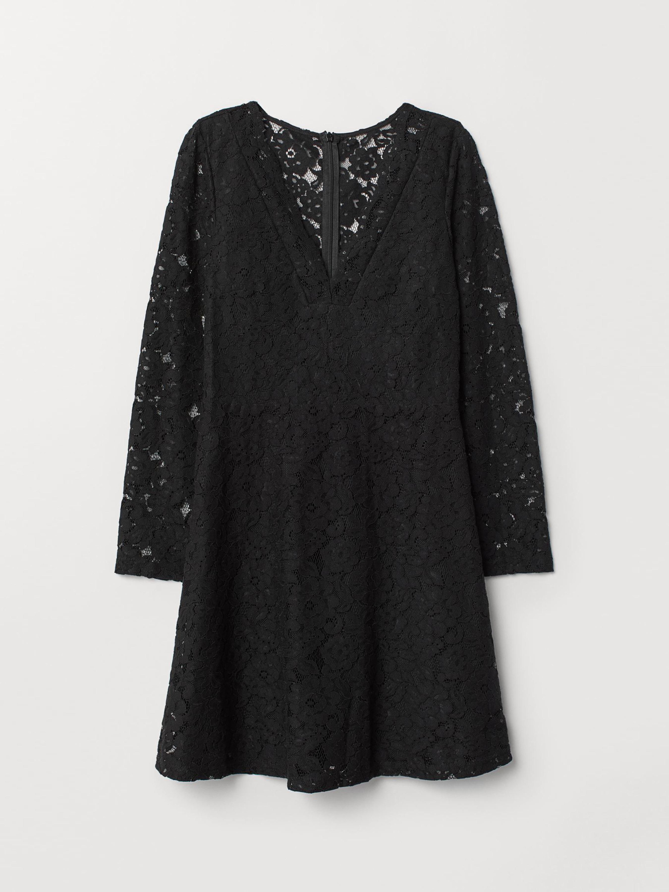 Платье мини H&M модель 6649298bar_Черный Фото