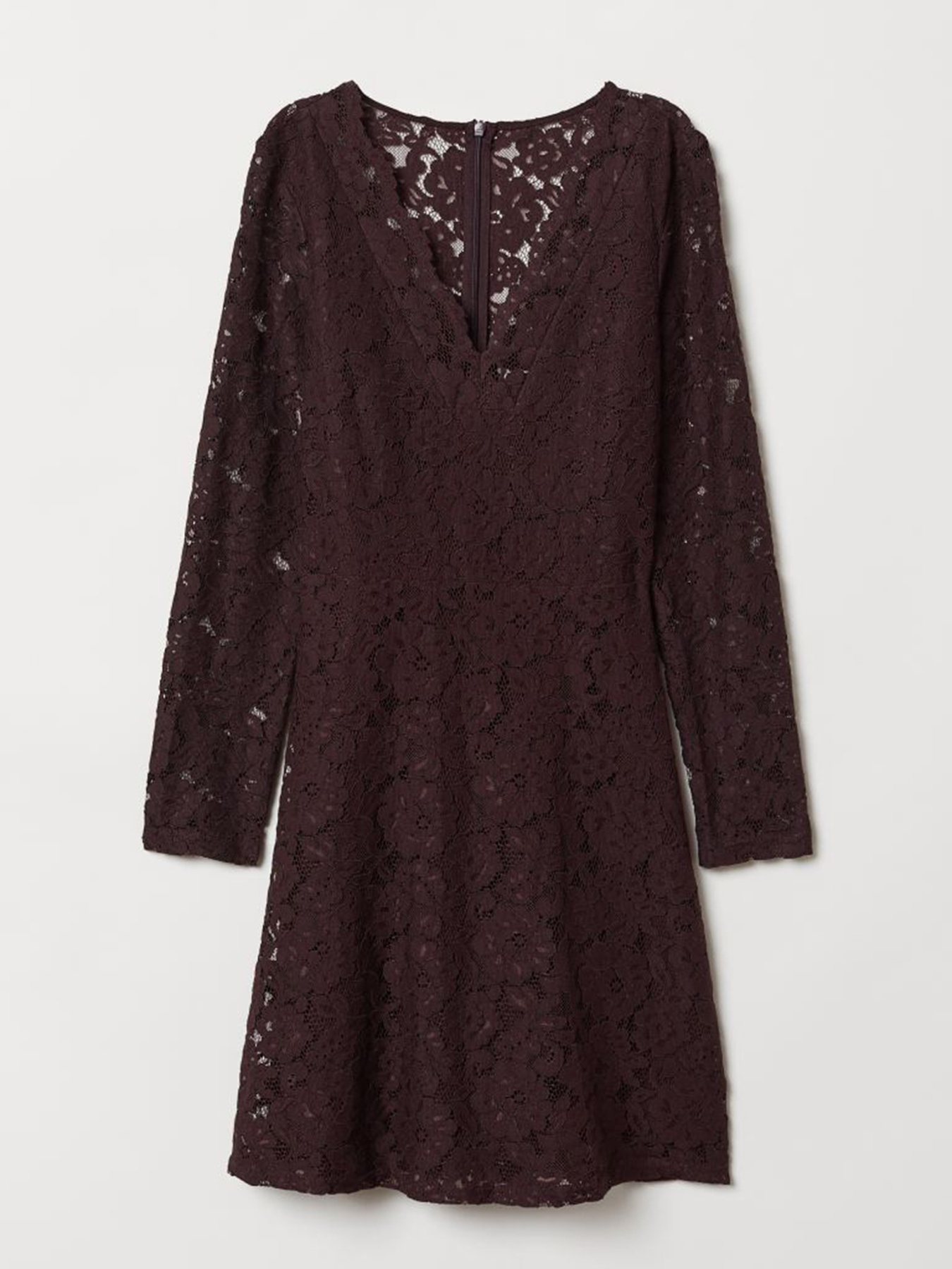 Платье мини H&M модель 6649298dlog_Сливовый Фото