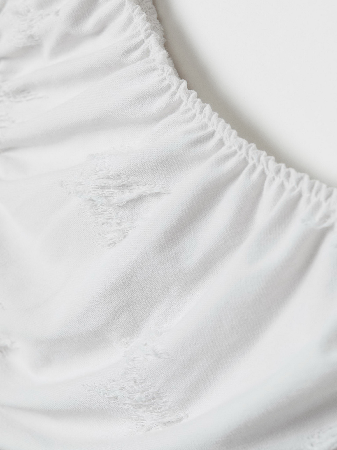 Платье мини H&M модель 6710778abr_Молочный Фото