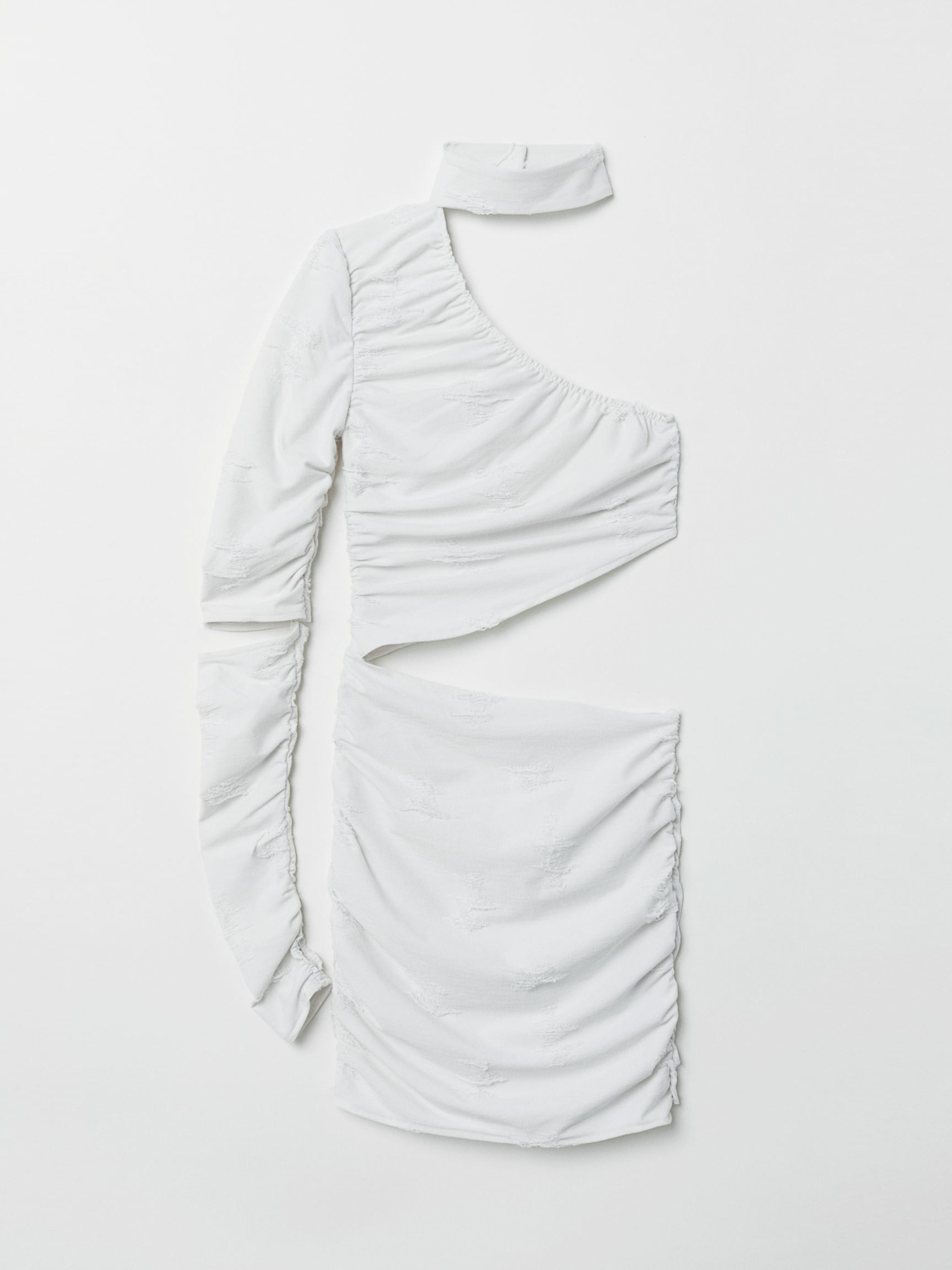 Платье мини H&M модель 6710778abr_Молочный Фото