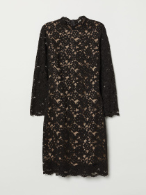 Платье мини H&M модель 6805118log_Черный Фото