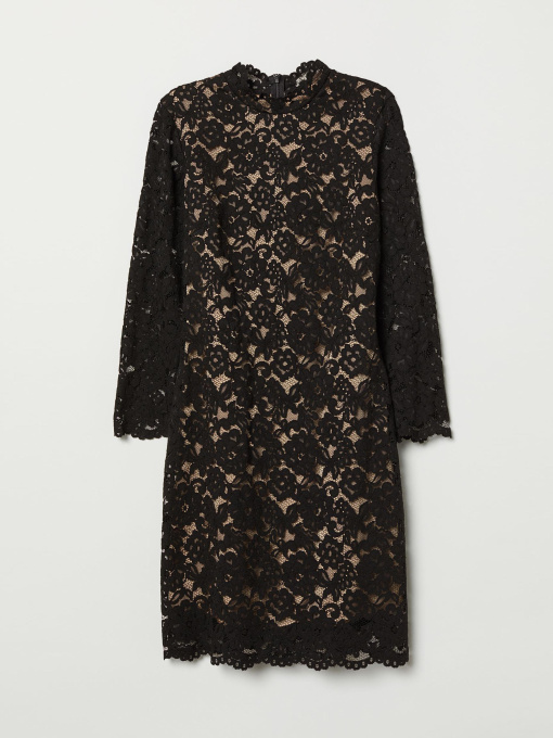 Платье мини H&M модель 6805118log_Черный Фото