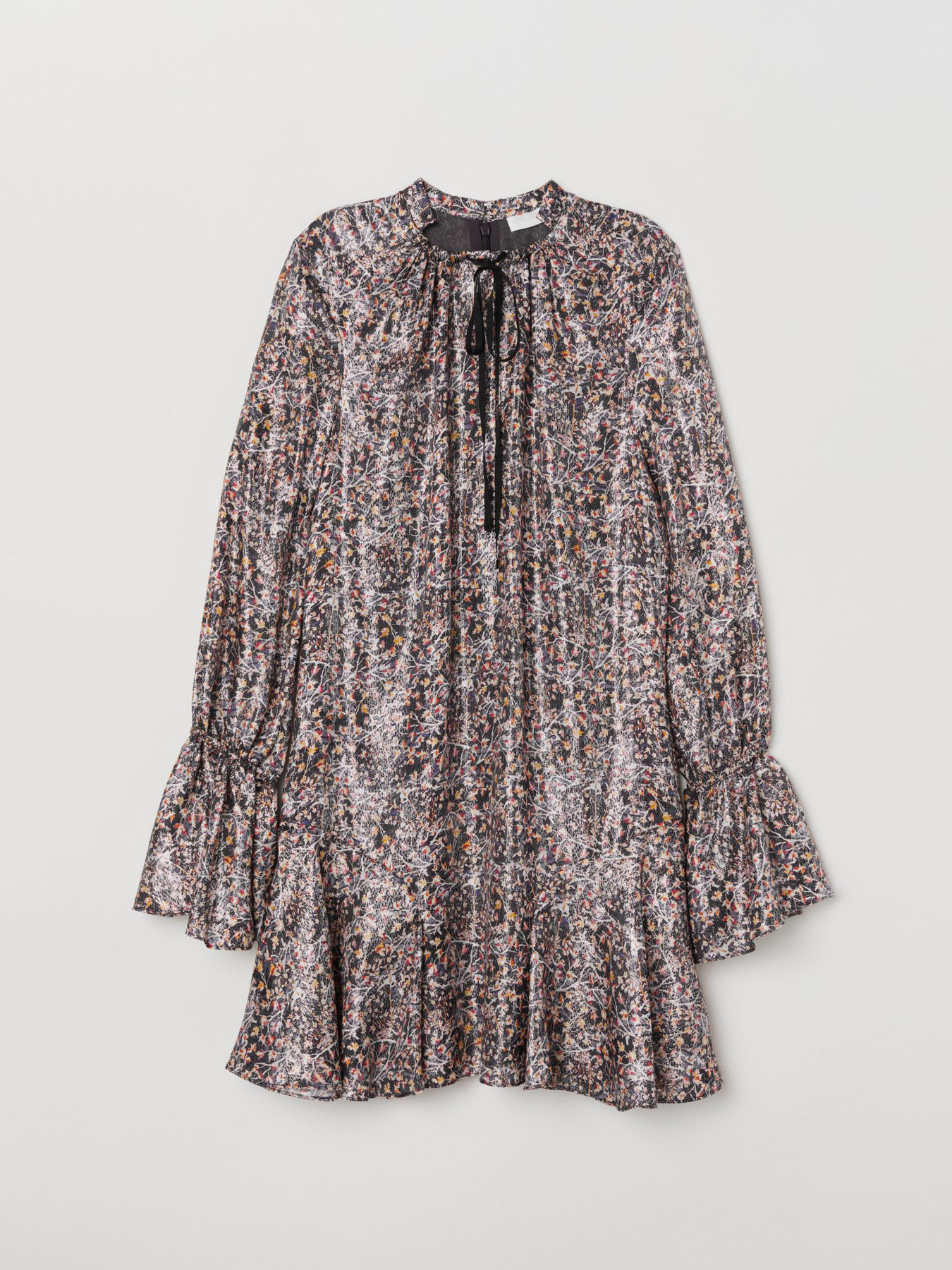 Платье мини H&M модель 6825808log_Комбинированный Фото