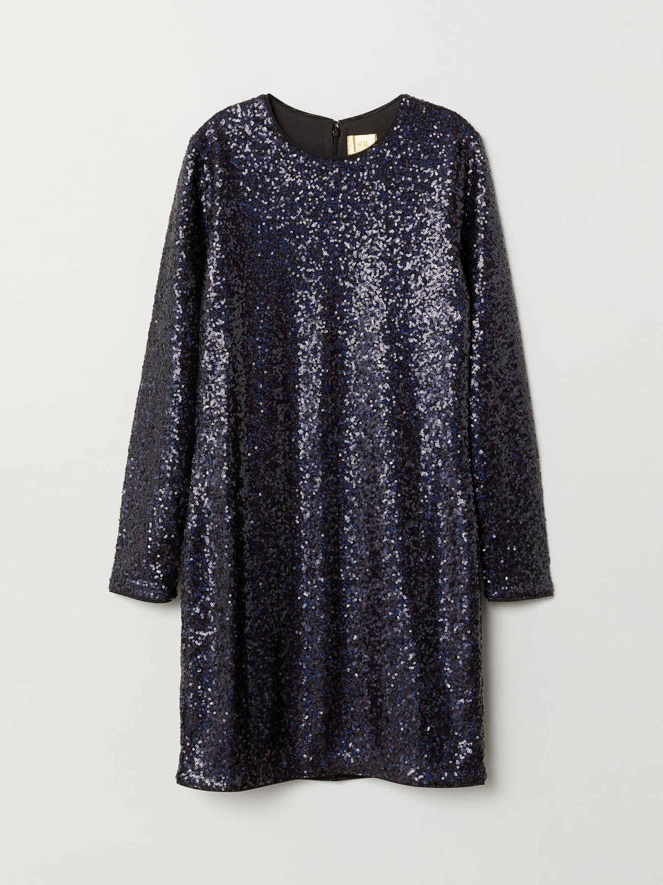 Платье мини H&M модель 6827588dlog_Темно-синий Фото