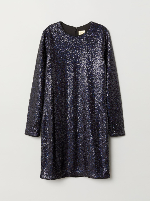 Сукня міні H&M модель 6827588dlog_Темно-синий Фото