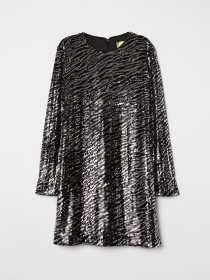 Платье мини H&M модель 6827588log_Черный Фото