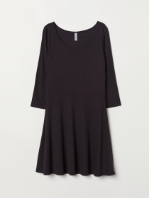 Платье мини H&M модель 6864748log_Черный Фото