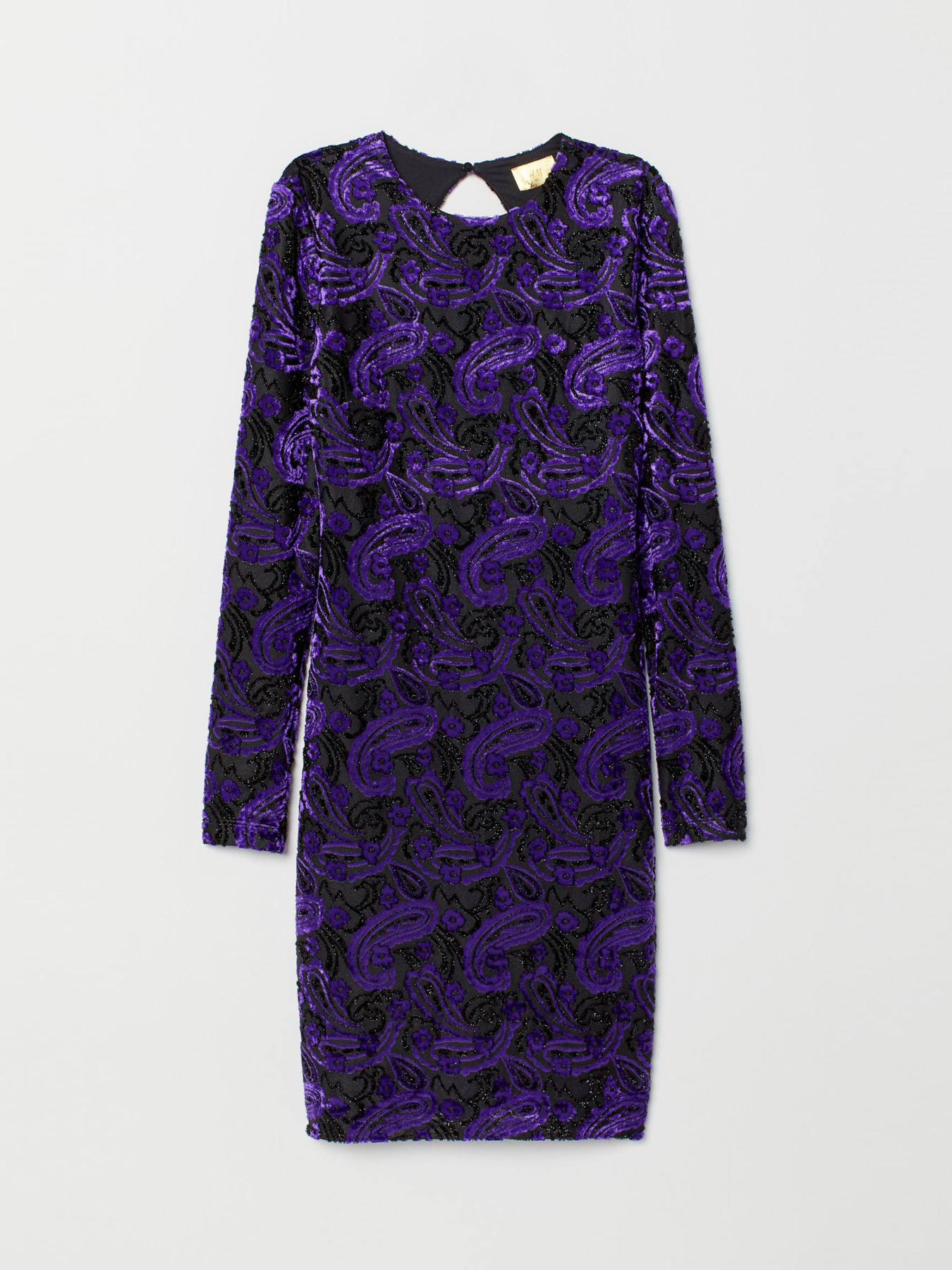 Платье мини H&M модель 6890738log_Фиолетовый Фото