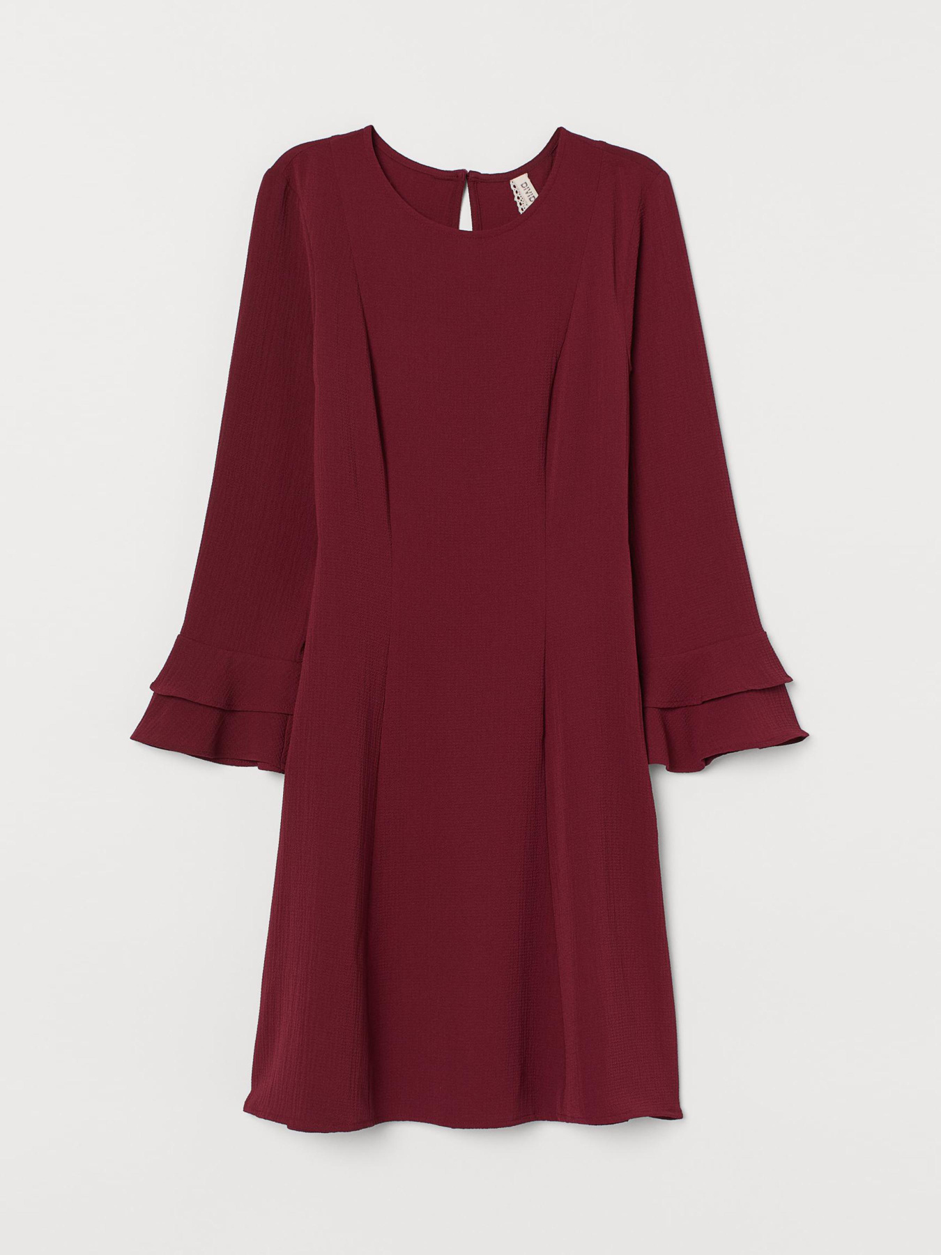 Платье мини H&M модель 6901930dm_Бордовый Фото