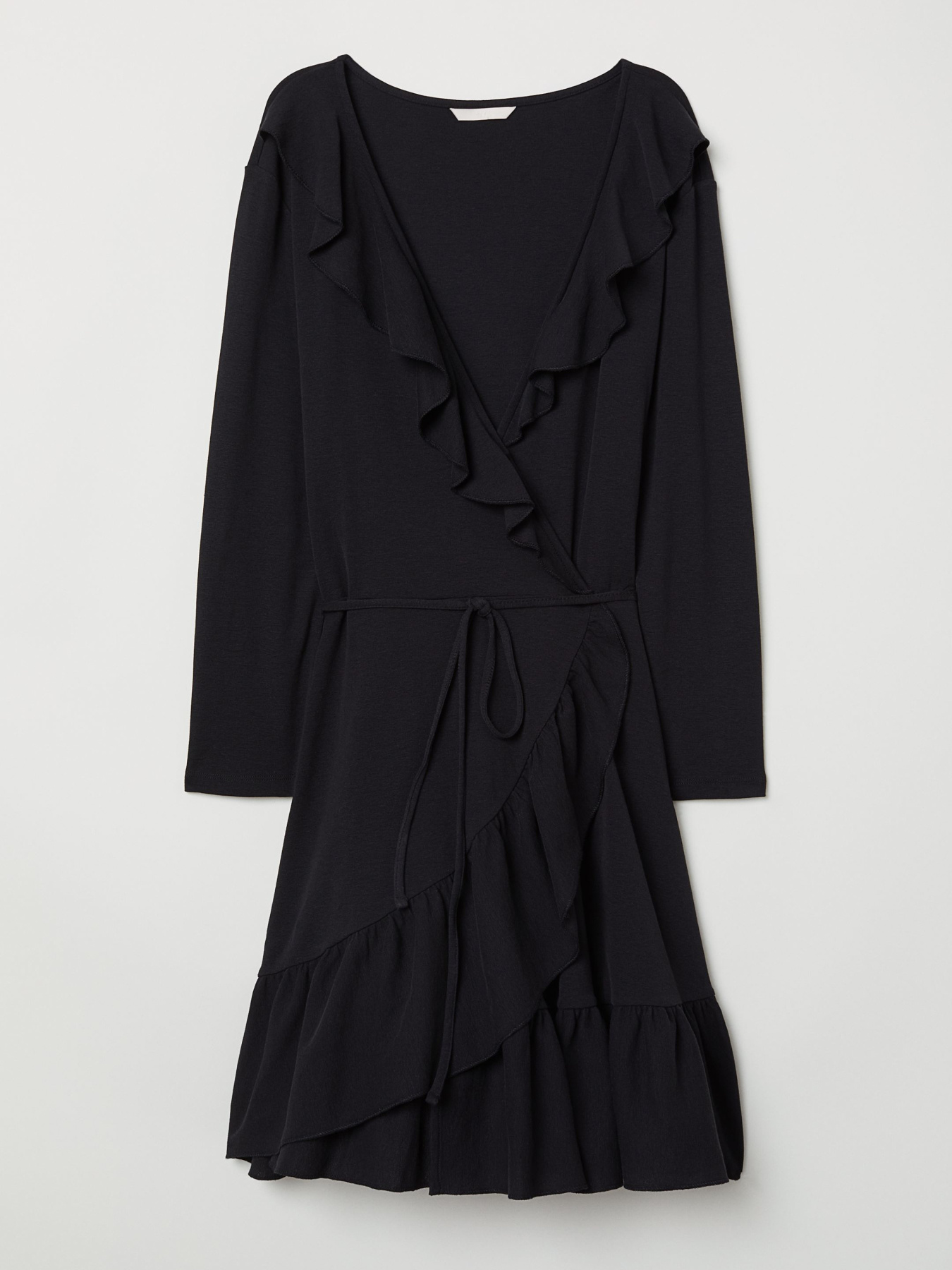 Платье мини H&M модель 6964478RP5_черный Фото