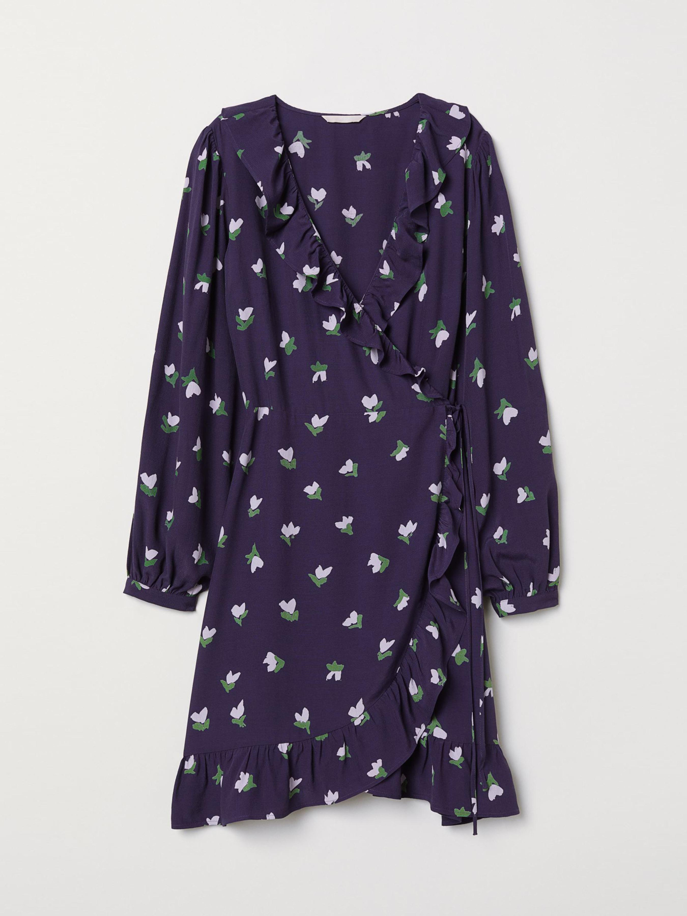 Платье мини H&M модель 7007918bar_Темно-синий Фото