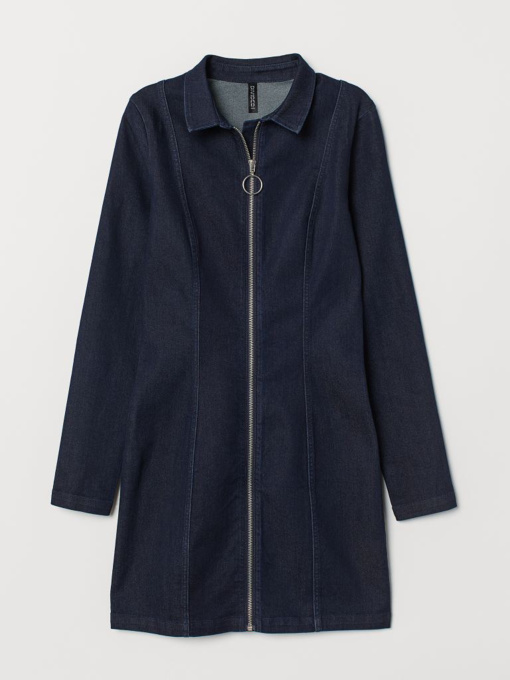 Платье мини H&M модель 7093329dlog_Синий Фото