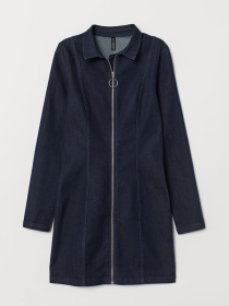 Платье мини H&M модель 7093329dlog_Синий Фото