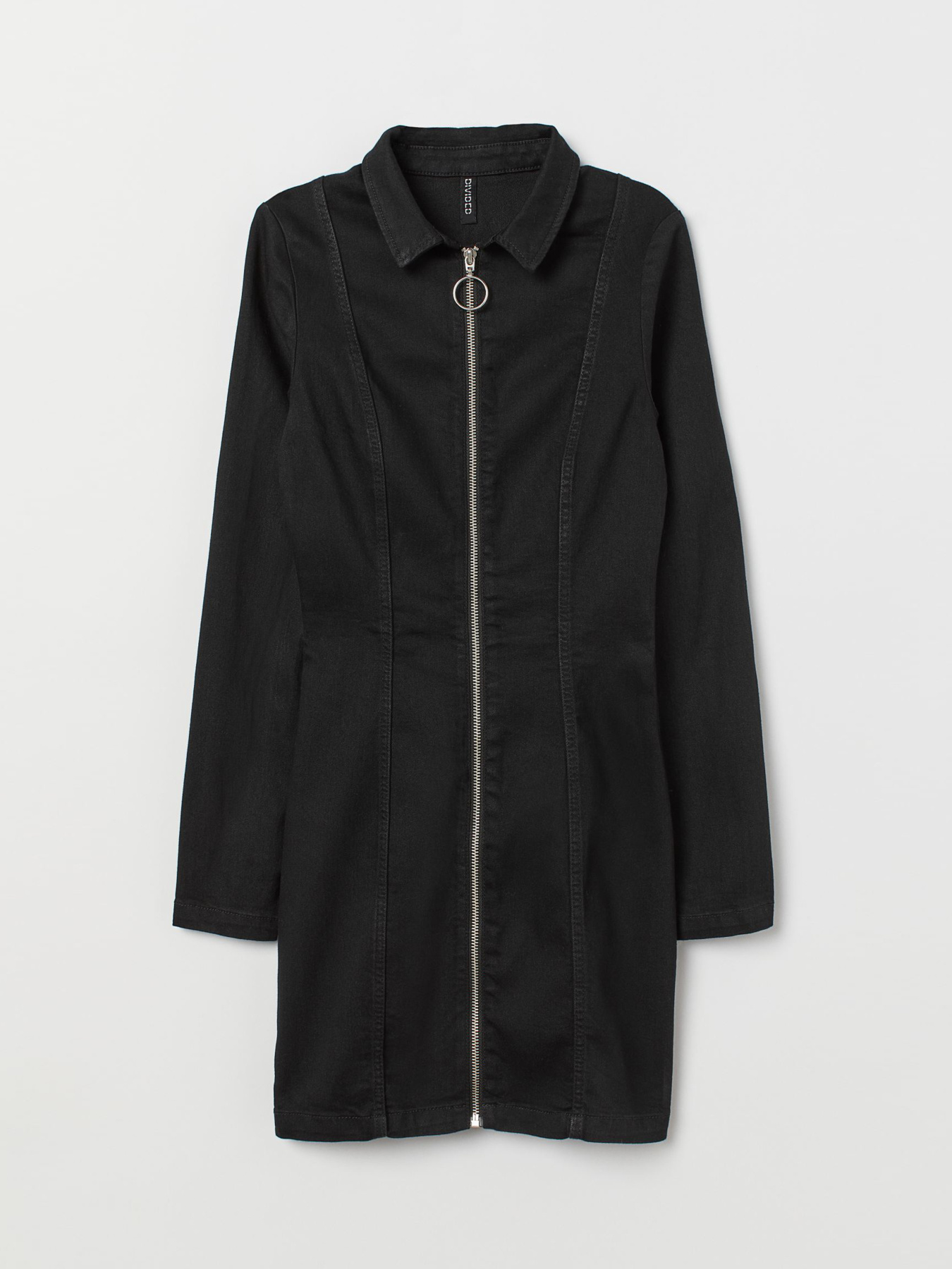 Платье мини H&M модель 7093329dlog_Черный Фото