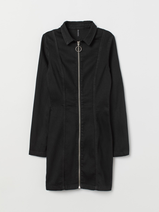 Платье мини H&M модель 7093329dlog_Черный Фото