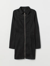 Платье мини H&M модель 7093329dlog_Черный Фото