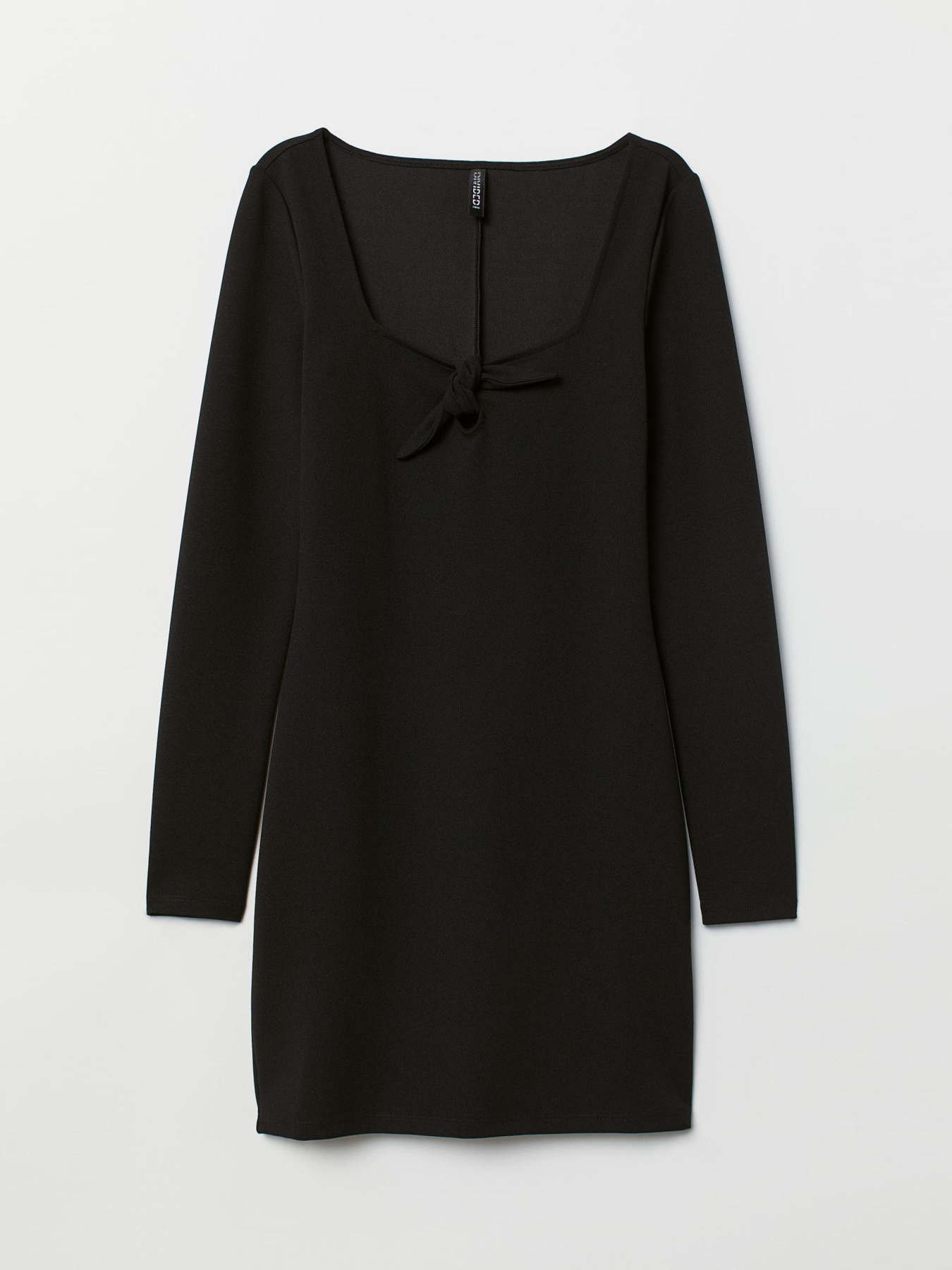 Платье мини H&M модель 7106769RP7_Черный Фото