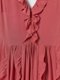 Платье миди H&M модель 7196869log_Коралловый Фото