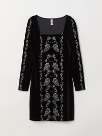 Платье мини H&M модель 7232828log_Черный Фото