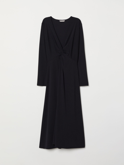 Платье макси H&M модель 7278328dlog_Черный Фото