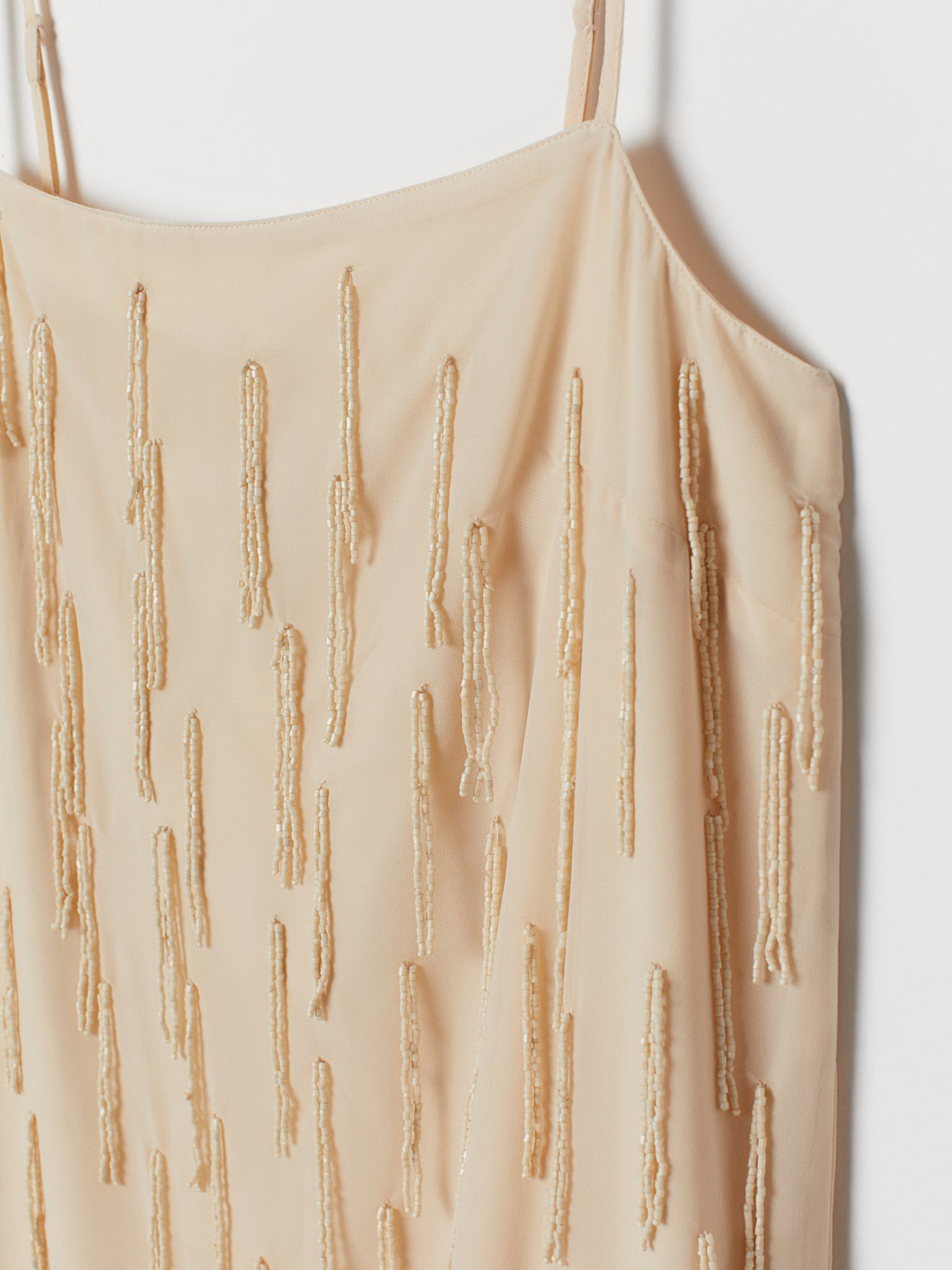 Платье миди H&M модель 7281848dlog_Светло-бежевый Фото