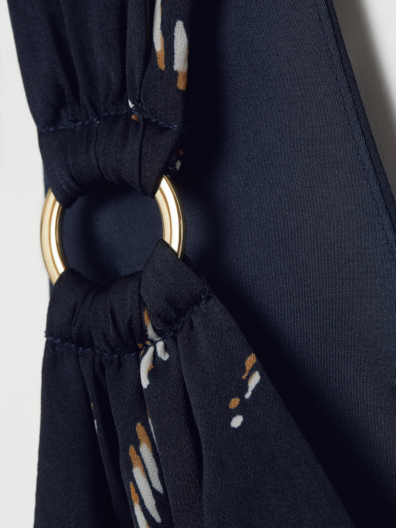 Платье макси H&M модель 7344369log_Темно-синий Фото