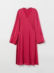 Платье миди H&M модель 7384049abr_Светло-вишневый Платье миди H&M модель 7384049abr_Светло-вишневый Фото