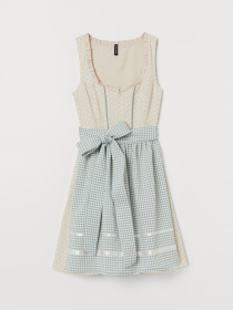 Платье миди H&M модель 7404640ral_Светло-бежевый Фото