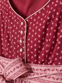 Сукня міді H&M модель 7404650ral_Бордово-розовый Фото