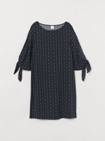 Сукня міні H&M модель 7537240sm_темно-синий с узором Фото