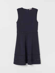 Платье мини H&M модель 7700210RP12_Темно-синий Фото